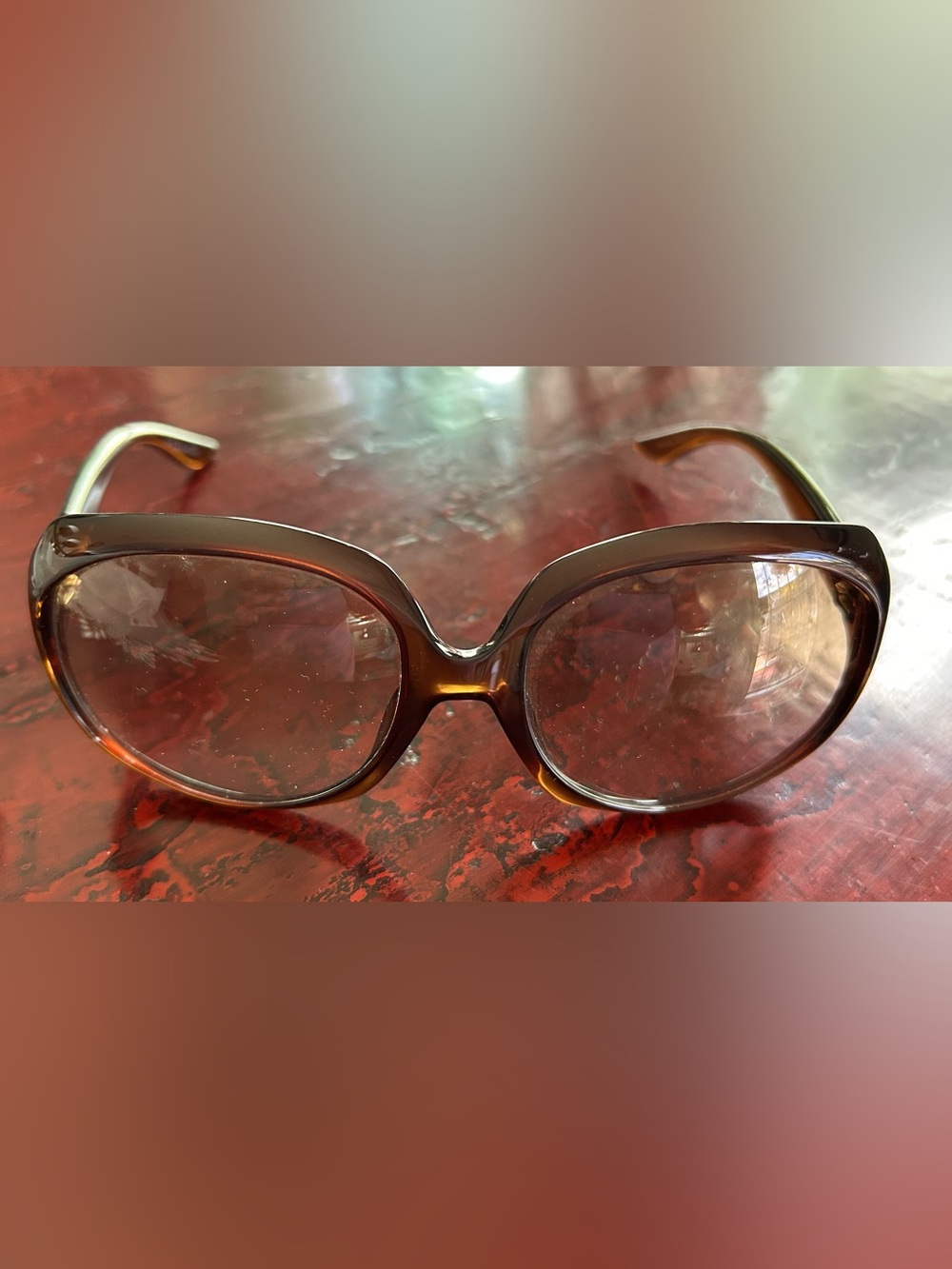 Vintage Christian Dior Oversized Women's Sunglasses in Tortoiseshell, Authentic - Picture 2 of 11
